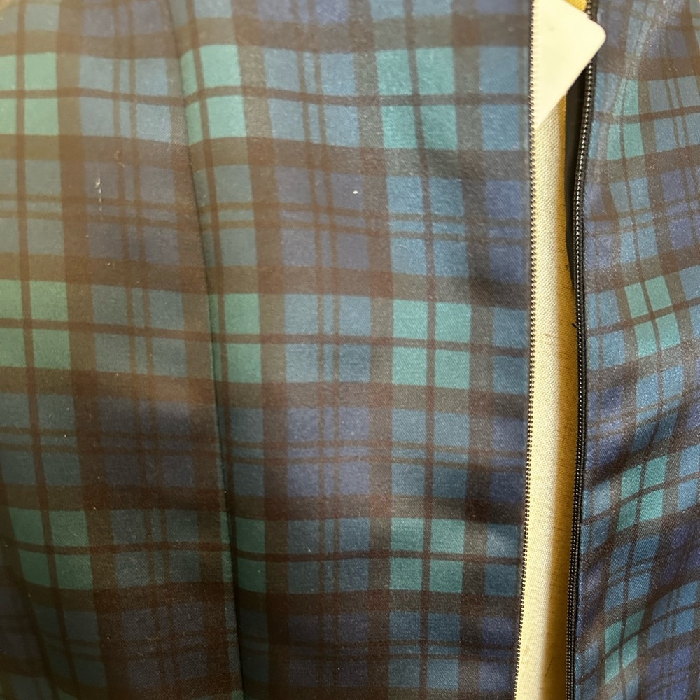 Brooks Brothers 346 Sheath Fit & Flare Dress Black Watch Tartan Plaid Size 4 NWT - Picture 14 of 16